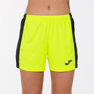 Fluorescent Yellow Black Maxi Shorts