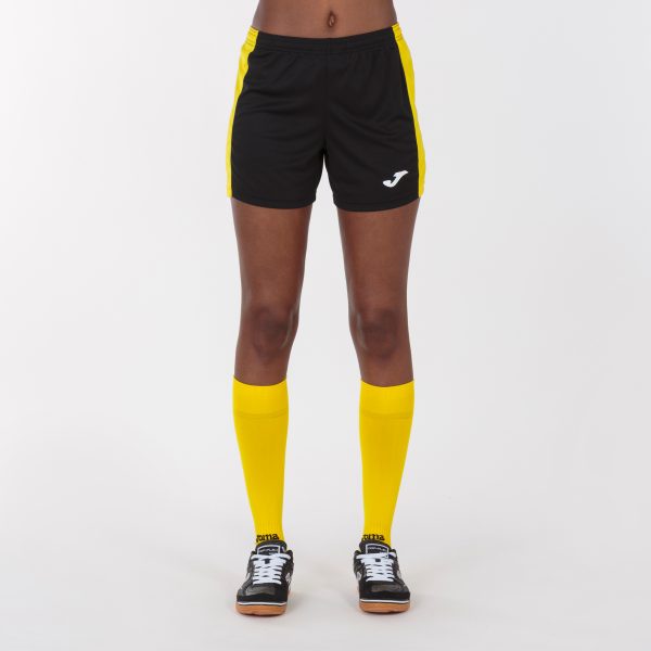 Black Yellow Maxi Shorts