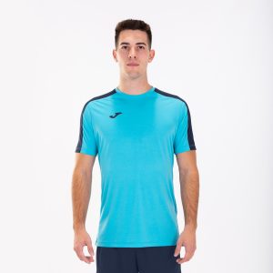 Fluorescent Turquoise Navy Blue Academy T-Shirt M/C