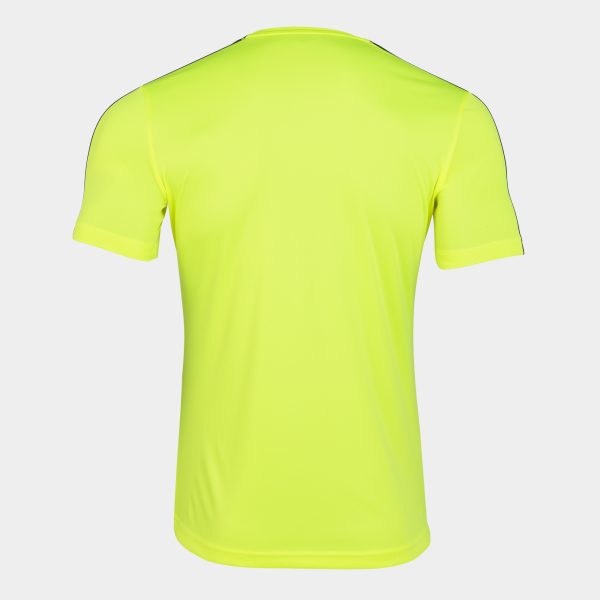 Fluorescent Yellow Black Academy T-Shirt M/C