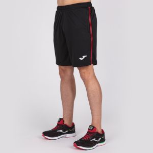 Black Red Combi Bermuda Shorts
