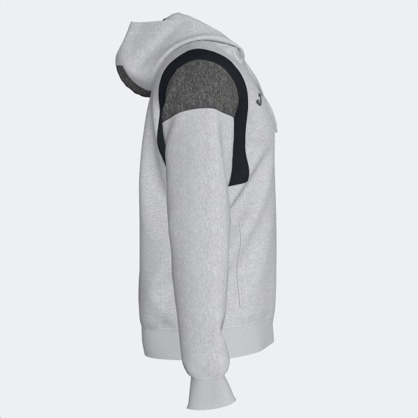 Melange Gray Comfort Hooded Jacket