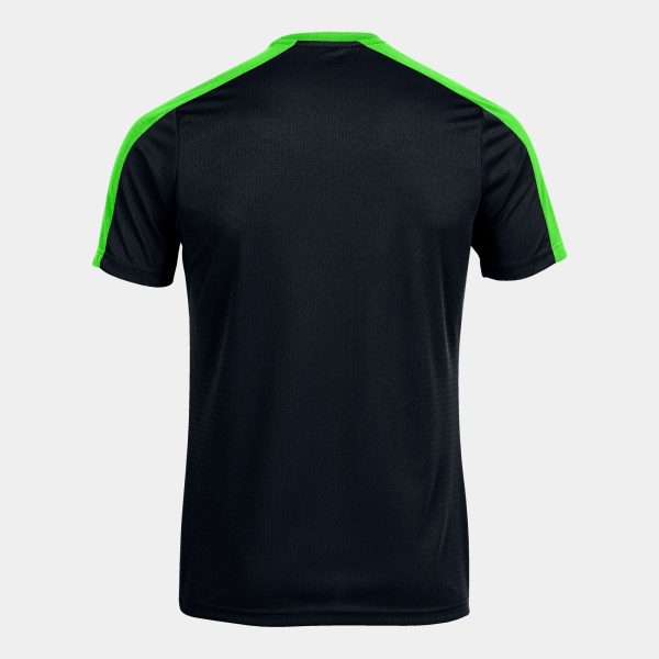 Black Fluorescent Green Eco Championship Recycled Short Sleeve T-Shirt