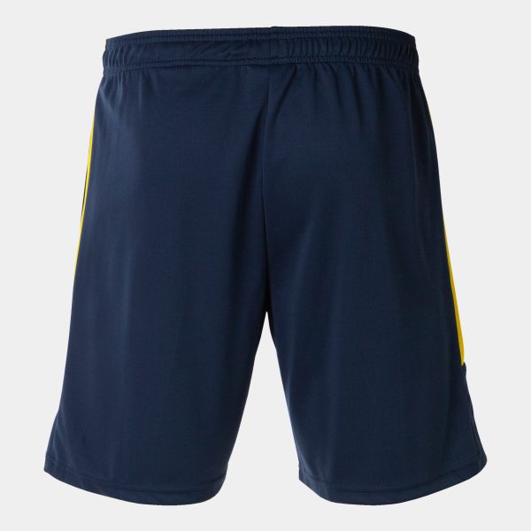 Navy Blue Yellow Eco Championship Bermuda Shorts