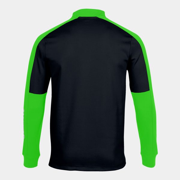 Black Fluorescent Green Eco Championship Recycled Sweatshirt