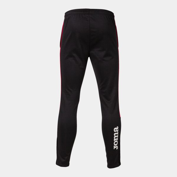 Black Red Eco Championship Recycled Long Pants