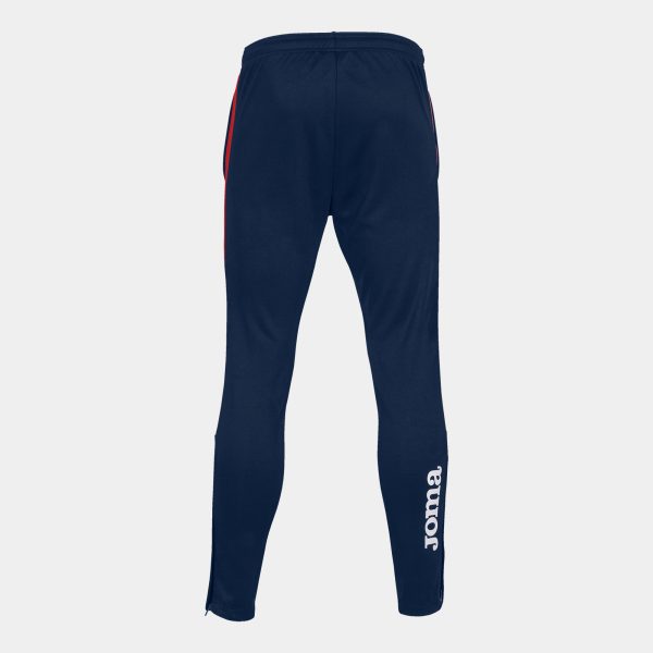Navy Blue Red Eco Championship Recycled Long Pants