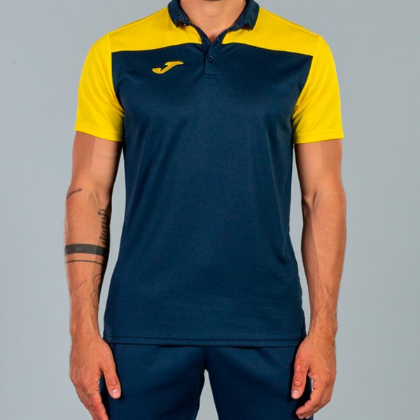 Navy Blue Yellow Combi Polo Shirt S/S