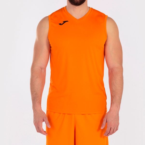 Orange Sleeveless T-Shirt Combi