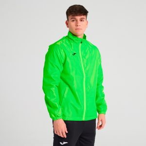 Fluorescent Green Iris Raincoat