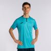 Fluorescent Turquoise Navy Blue Gold Iv Recycled Short Sleeve T-Shirt