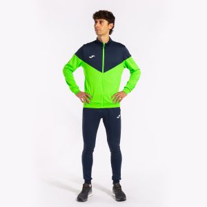 Fluorescent Green Navy Blue Oxford Tracksuit