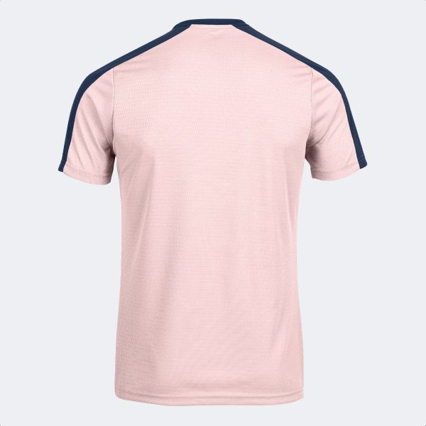 Pink Navy Blue Eco Championship Recycled Short Sleeve T-Shirt