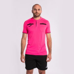 Fluorescent Pink Referee Short Sleeve T-Shirt