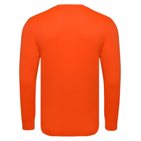Club Jersey LS Shocking Orange Rear