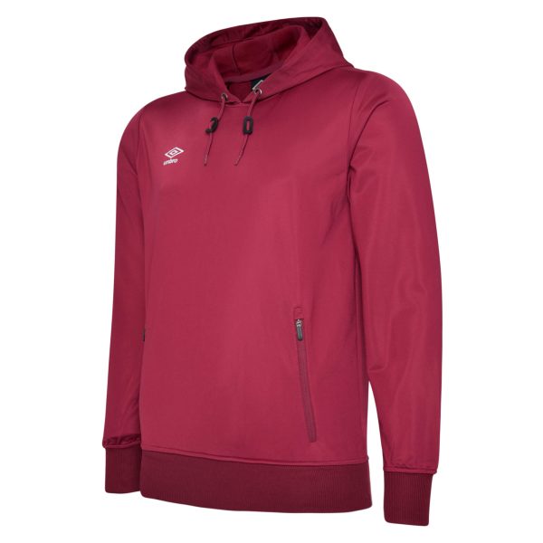 Poly OH Hoody New Claret Rear