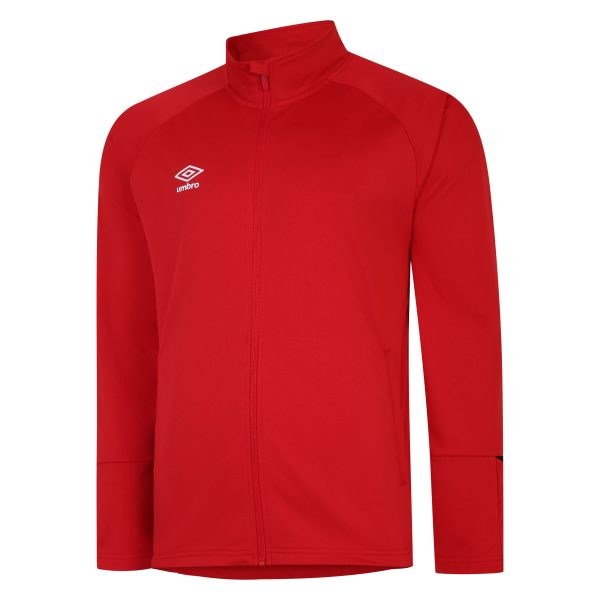 Total Training Knitted Jacket Vermillion / Black