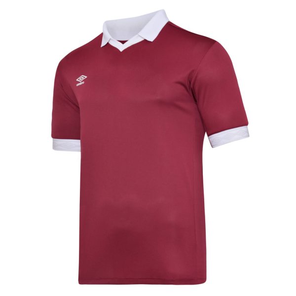 Club Essential Tempest SS Jersey New Claret / White