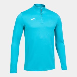 Fluorescent Turquoise Sweatshirt Running Night
