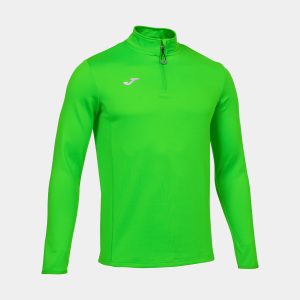 Fluorescent Green Sweatshirt Running Night