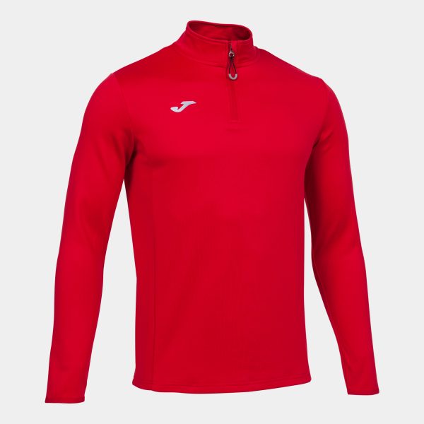 Red Sweatshirt Running Night