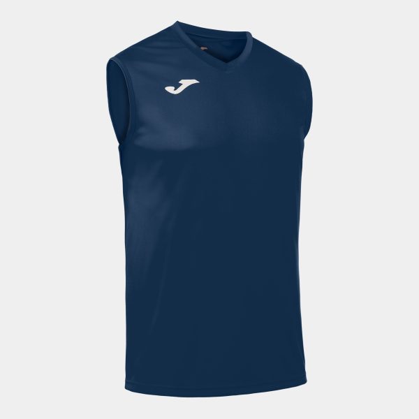 Navy Blue Sleeveless T-Shirt Combi