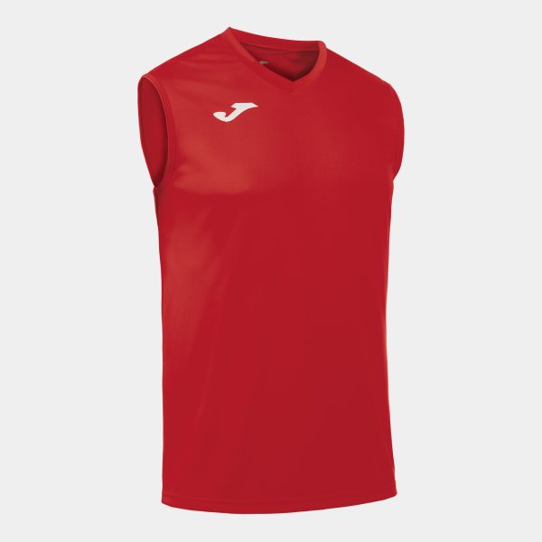 Red Sleeveless T-Shirt Combi