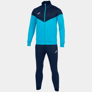 Fluorescent Turquoise Navy Blue Oxford Tracksuit