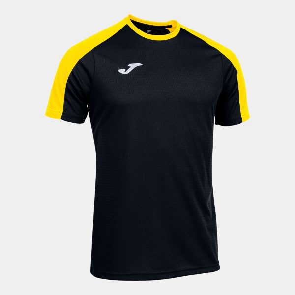 Black Yellow Eco Championship Recycled Short Sleeve T-Shirt