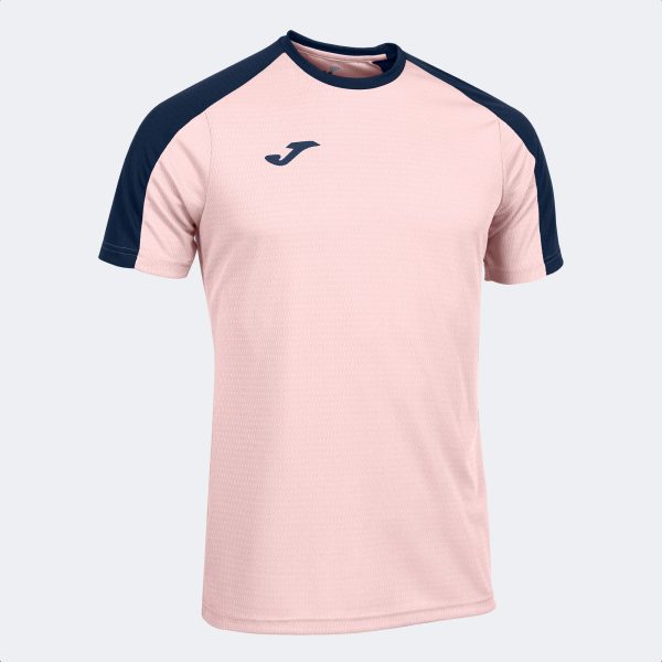 Pink Navy Blue Eco Championship Recycled Short Sleeve T-Shirt