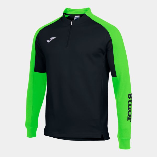 Black Fluorescent Green Eco Championship Recycled Sweatshirt