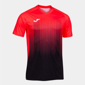 Black Fluorescent Coral Tiger Iv Short Sleeve T-Shirt