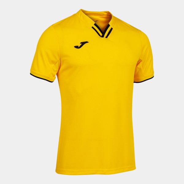 Yellow Black Toletum Iv Recycled Short Sleeve T-Shirt