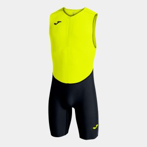 Fluorescent Yellow Black Olimpia Ii Sports Jumpsuit