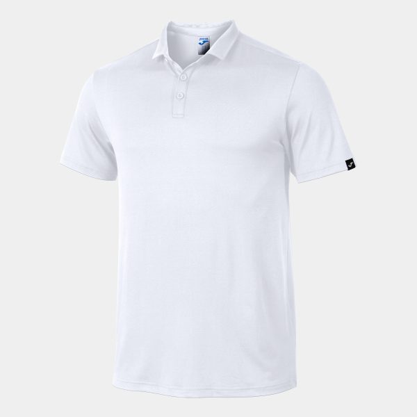 White Sydney Recycled Short Sleeve Polo Shirt