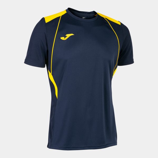 Navy Blue Yellow Championship Vii Short Sleeve T-Shirt