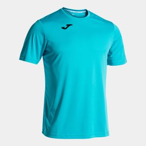 Fluorescent Turquoise Combi Short Sleeve T-Shirt