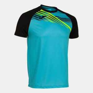 Fluorescent Turquoise Black Elite X Short Sleeve T-Shirt