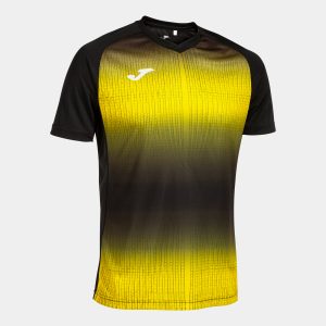 Black Yellow Tiger V Short Sleeve T-Shirt