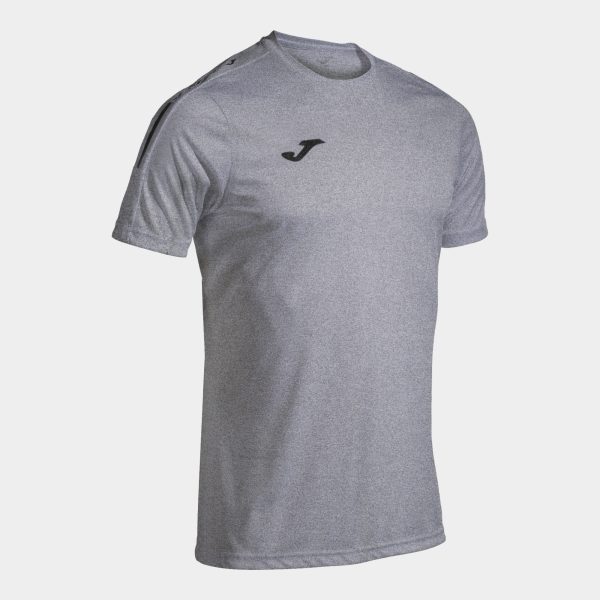 Melange Gray Black Eco Essential Short Sleeve T-Shirt