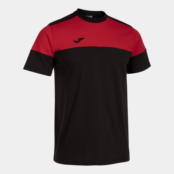 Black Red Crew V Short Sleeve T-Shirt