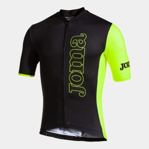 Black Fluorescent Yellow Crono Cycling Jersey