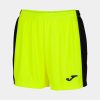Fluorescent Yellow Black Maxi Shorts