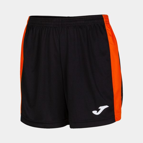 Black Orange Maxi Shorts