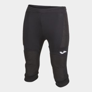 Black Capri Pants Protect Goalkeeper