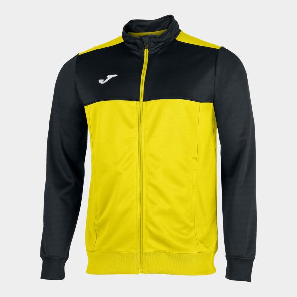 Yellow Black Winner Full Zip Sweatshirt