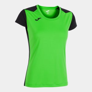 Fluorescent Green Black Record Ii Short Sleeve T-Shirt