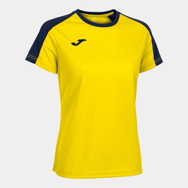 Yellow Navy Blue Eco Championship Recycled Short Sleeve T-Shirt