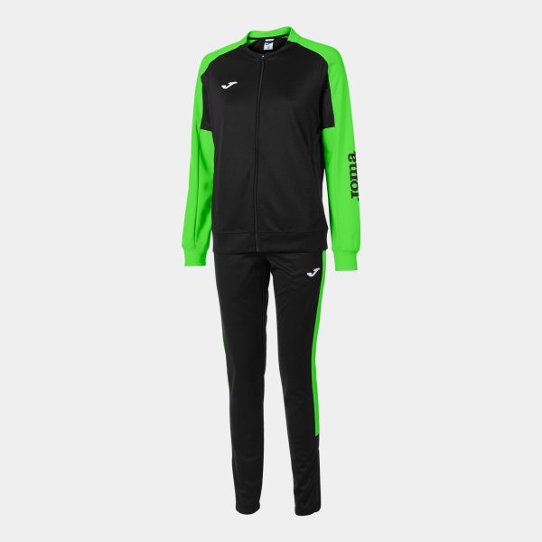 Black Fluorescent Green Eco Championship Recycled Sweatsuit