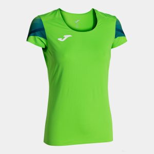Fluorescent Green Navy Blue Elite Xi Short Sleeve T-Shirt